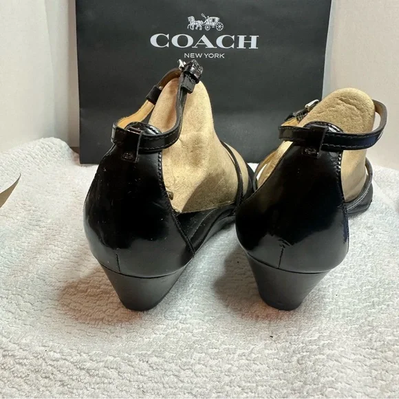 Coach Black Sandals with Silver Accent COACH - Picture 9 of 16